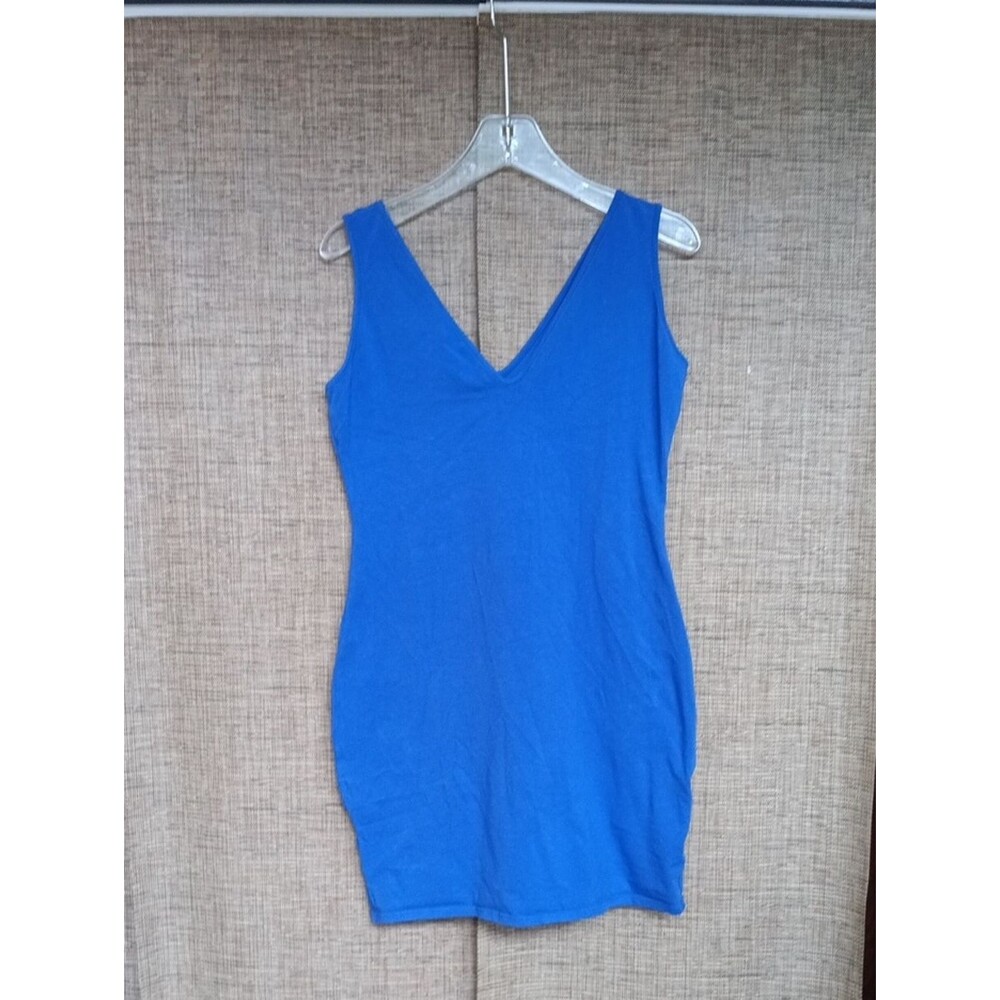 wild fable Royal Blue V-Neck Tank Dress